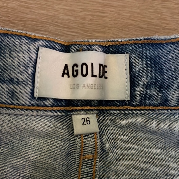 Agolde 90’s Distressed Straight Fit Jeans Sz 26 - Picture 2 of 13